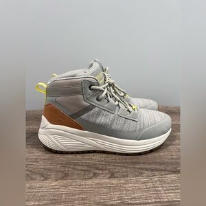 Skechers Gray and Tan High-Top Sneakers